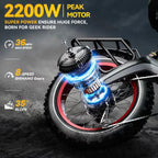 Foldable Electric Bike Up to 100Mile / 35mph