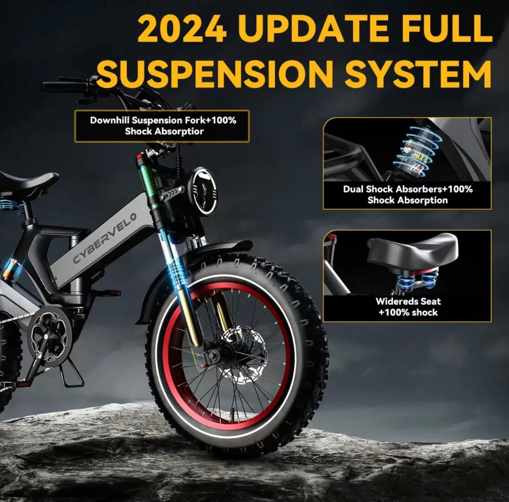 Foldable Electric Bike Up to 100Mile / 35mph